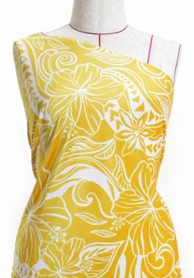 Hula Fabric / Kahiko&Hibiscus / JKH-592-YE