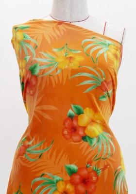 Hula Fabric / Hibiscus / JKH-594-OR