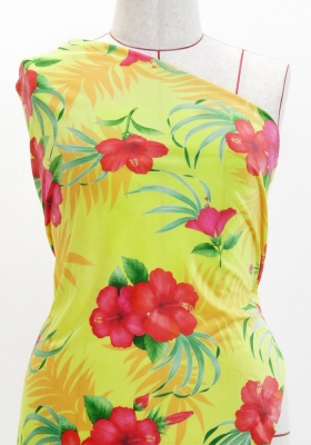 Hula Fabric / Hibiscus / JKH-594-YE