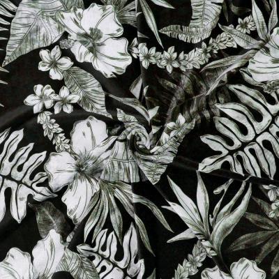 Hula Fabric / Hawaiian Flower / JKH-598-BK