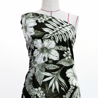 Hula Fabric / Hawaiian Flower / JKH-598-BK