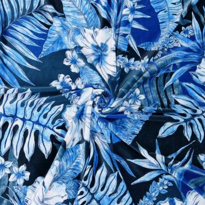 Hula Fabric / Hawaiian Flower / JKH-598-BL