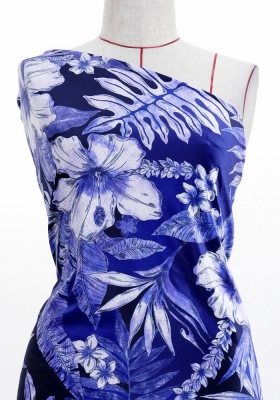 Hula Fabric / Hawaiian Flower / JKH-598-PU