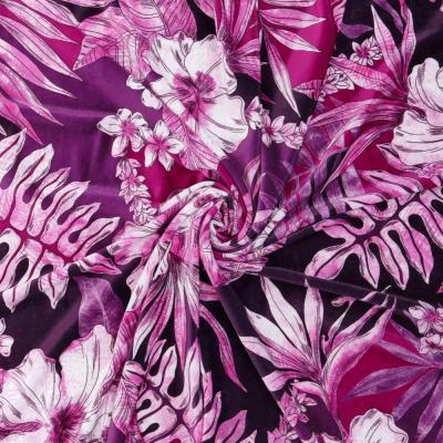 Hula Fabric / Hawaiian Flower / JKH-598-RDPU