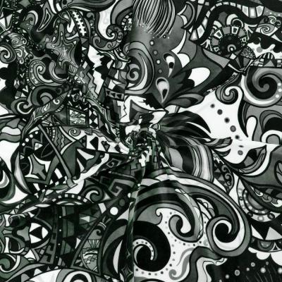 Hula Fabric / Kahiko&Hawaiian motifs / JKH-600-BK