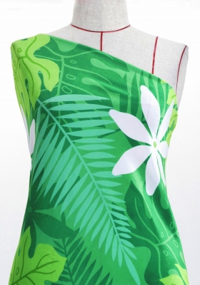 Hula Fabric / Hawaiian Flower / JKH-604-GR