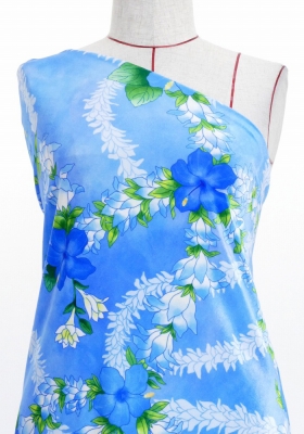 Hula Fabric / Hibiscus / JKH-608-BL