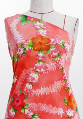 Hula Fabric / Hibiscus / JKH-608-RD
