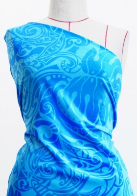Hula Fabric / Kahiko&Honu / JKH-614-BL