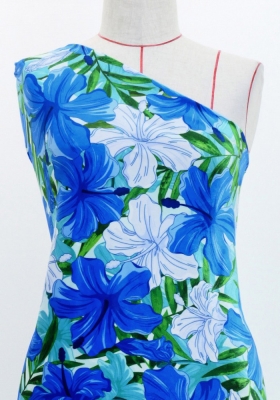 Hula Fabric / Hibiscus / JKH-616-BL