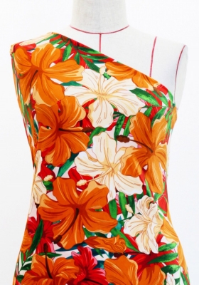 Hula Fabric / Hibiscus / JKH-616-OR