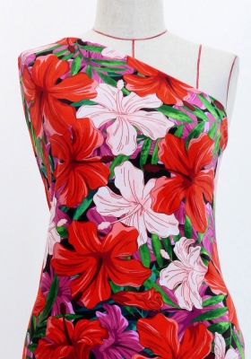 Hula Fabric / Hibiscus / JKH-616-RD