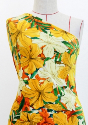 Hula Fabric / Hibiscus / JKH-616-YE