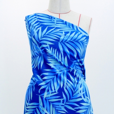 Hula Fabric / Hawaiian Leaf / JKH-620-BL