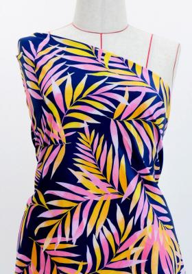 Hula Fabric / Hawaiian Leaf / JKH-620-NVPI