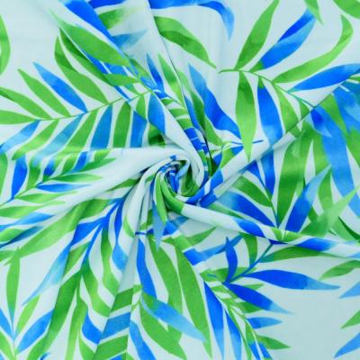 Hula Fabric / Hawaiian Leaf / JKH-620-WHGR