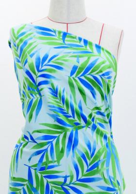 Hula Fabric / Hawaiian Leaf / JKH-620-WHGR