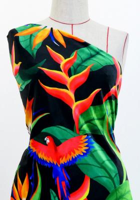 Hula Fabric / Tropical Bird / JKH-632-BK
