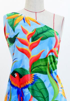 Hula Fabric / Tropical Bird / JKH-632-BL