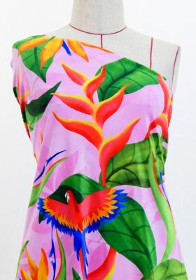 Hula Fabric / Tropical Bird / JKH-632-PI