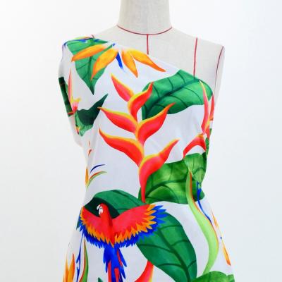 Hula Fabric / Tropical Bird / JKH-632-WH