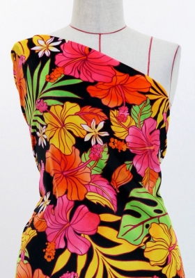 Hula Fabric / Hibiscus / JKH-636-BKOR