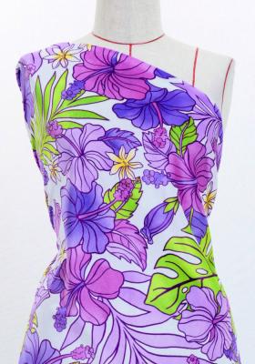 Hula Fabric / Hibiscus / JKH-636-WHPU