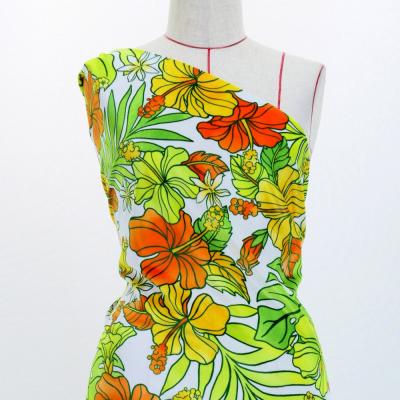 Hula Fabric / Hibiscus / JKH-636-WHYE