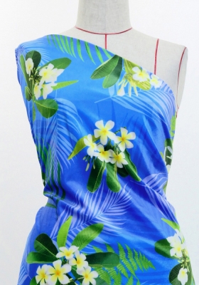Hula Fabric / Plumeria / JKH-644-BL