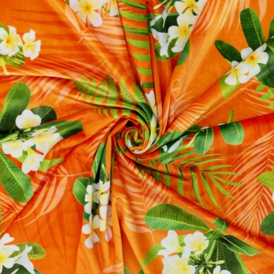 Hula Fabric / Plumeria / JKH-644-OR