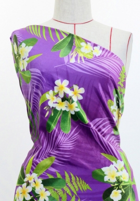 Hula Fabric / Plumeria / JKH-644-PU