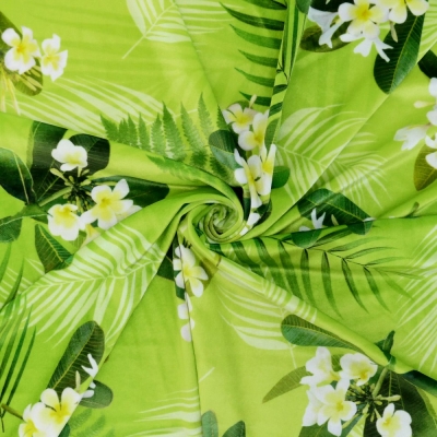 Hula Fabric / Plumeria / JKH-644-YEGR