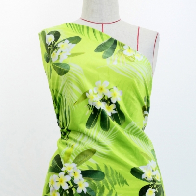 Hula Fabric / Plumeria / JKH-644-YEGR