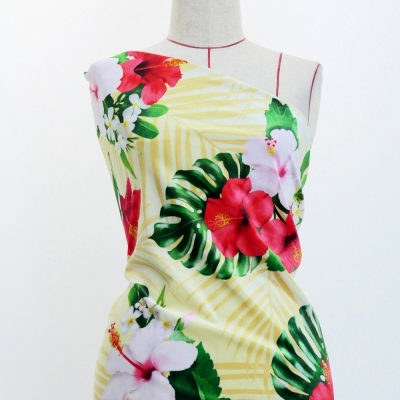 Hula Fabric / Hibiscus / JKH-646-BE