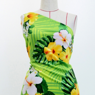 Hula Fabric / Hibiscus / JKH-646-YEGR