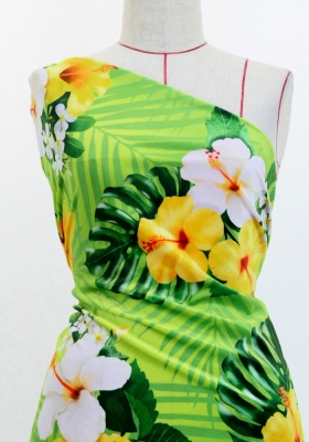 Hula Fabric / Hibiscus / JKH-646-YEGR