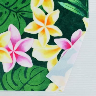 Hula Fabric / Plumeria Lei / JKH-648-GR