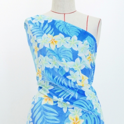 Hula Fabric / Plumeria Lei / JKH-648-LBL