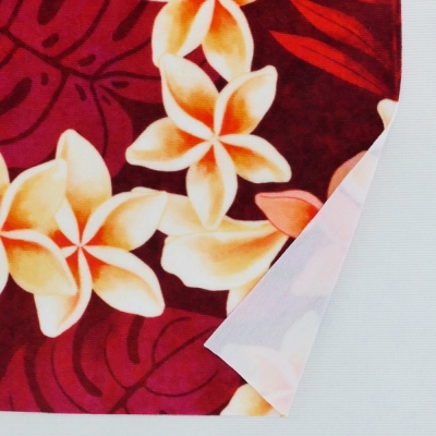 Hula Fabric / Plumeria Lei / JKH-648-RD