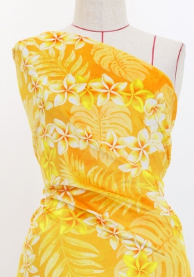 Hula Fabric / Plumeria Lei / JKH-648-YE