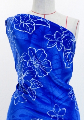 Hula Fabric / Hibiscus / JKH-652-BL