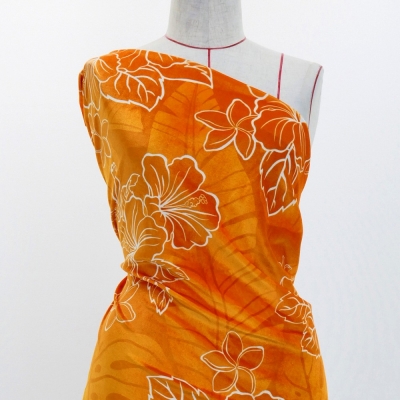 Hula Fabric / Hibiscus / JKH-652-OR