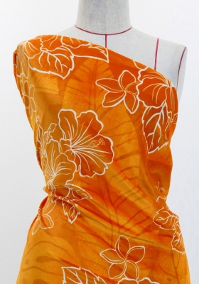 Hula Fabric / Hibiscus / JKH-652-OR