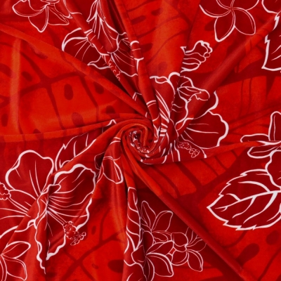 Hula Fabric / Hibiscus / JKH-652-RD