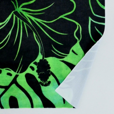 Hula Fabric / Hibiscus / JKH-654-BKGR