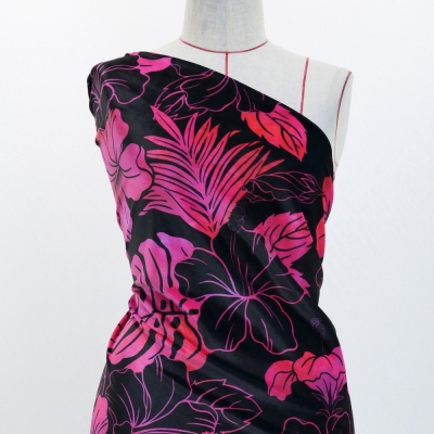 Hula Fabric / Hibiscus / JKH-654-BKPI