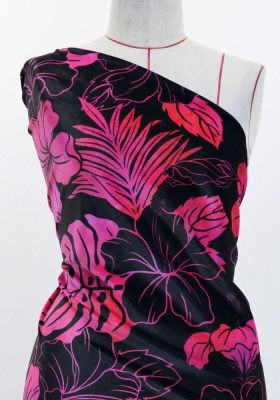 Hula Fabric / Hibiscus / JKH-654-BKPI