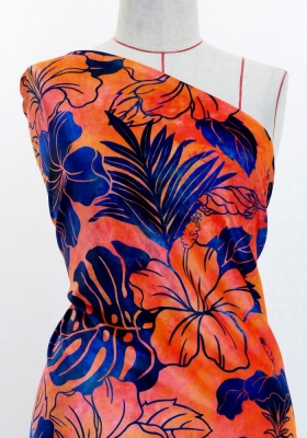 Hula Fabric / Hibiscus / JKH-654-ORBL