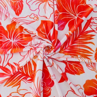 Hula Fabric / Hibiscus / JKH-654-WHRD