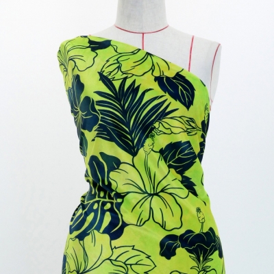 Hula Fabric / Hibiscus / JKH-654-YEGR